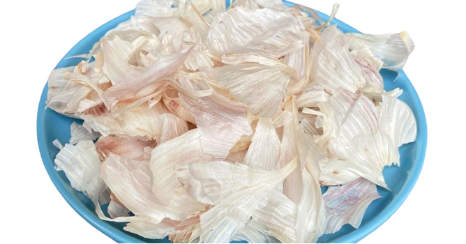 Vỏ tỏi nguyên liệu